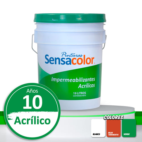 Impermeabilizante Acrílico Elastomerico 10 Años (10B)