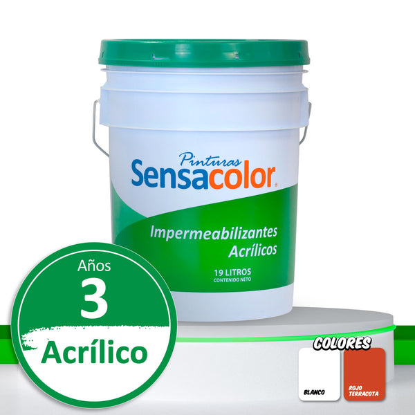 Impermeabilizante Acrílico Elastomerico 3 Años (3B)